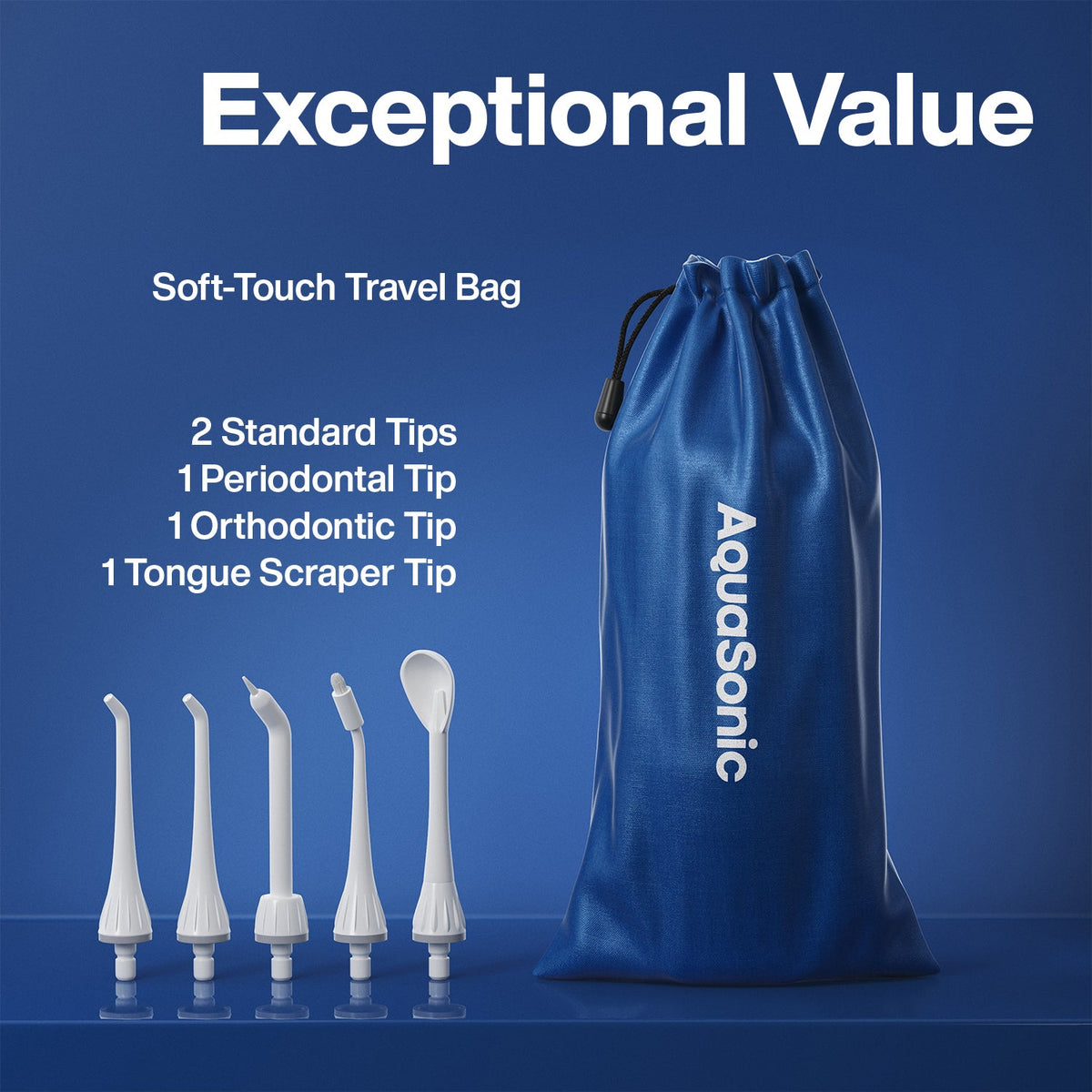 AquaSonic Pro Portable Water Flosser