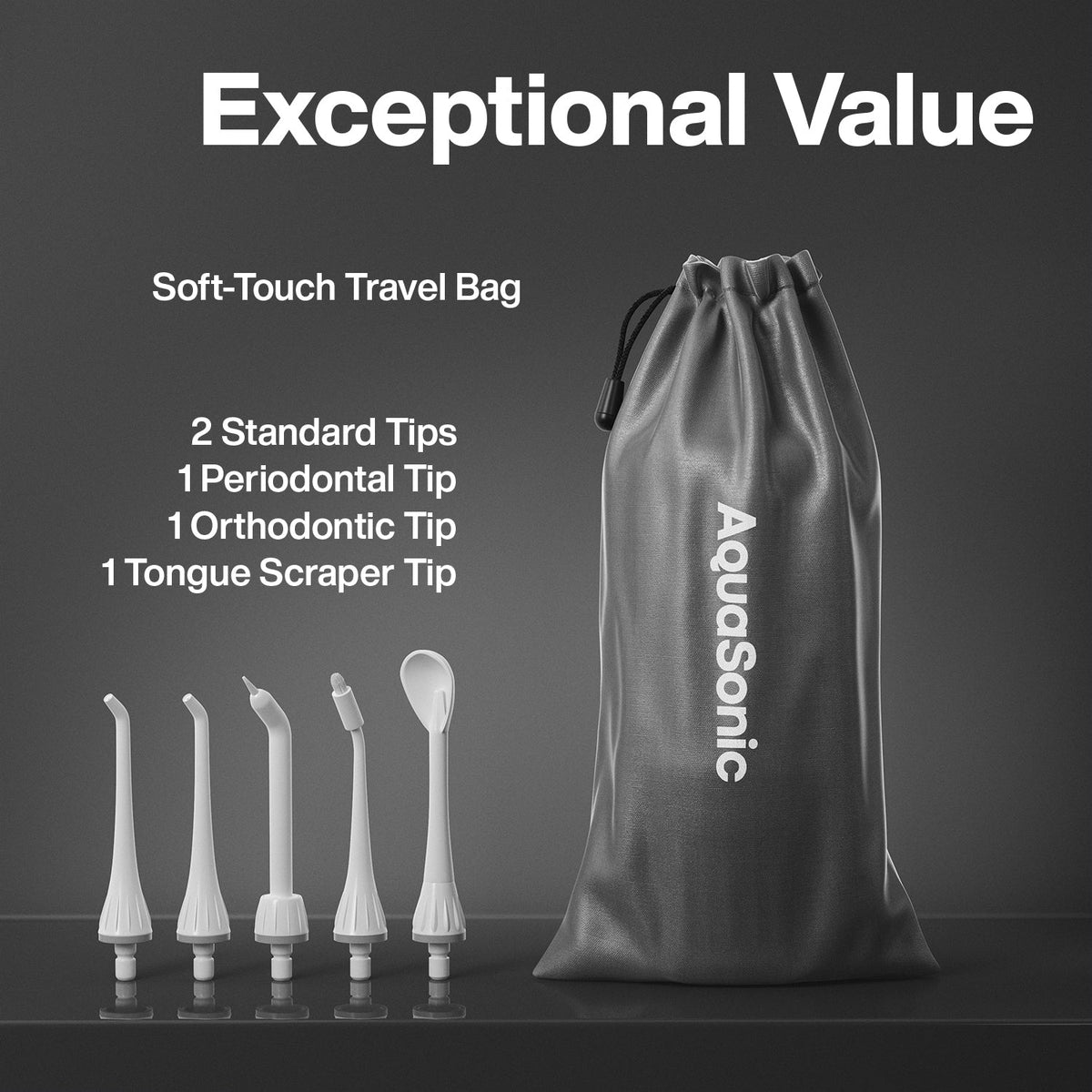 AquaSonic Pro Portable Water Flosser