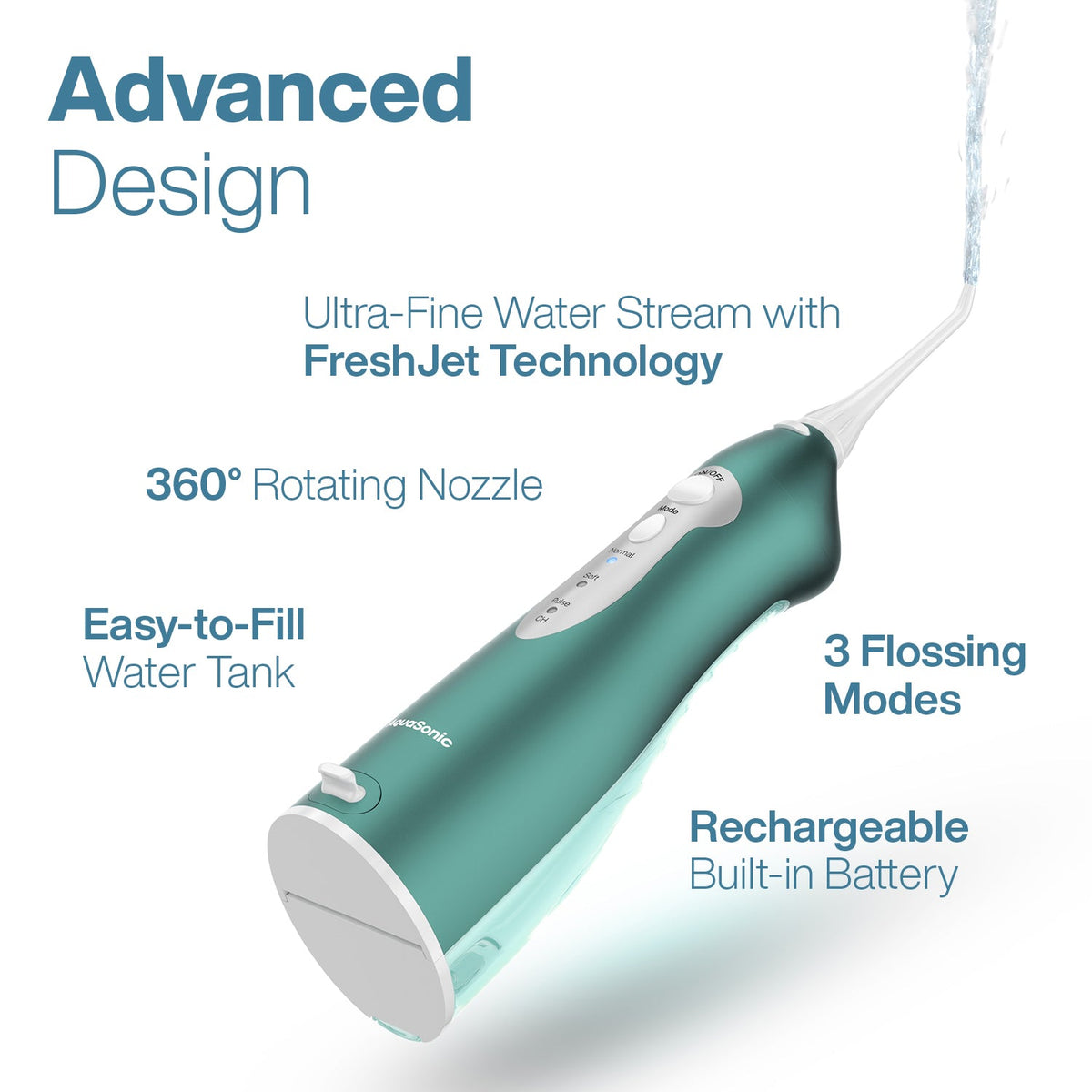 AquaSonic Pro Portable Water Flosser