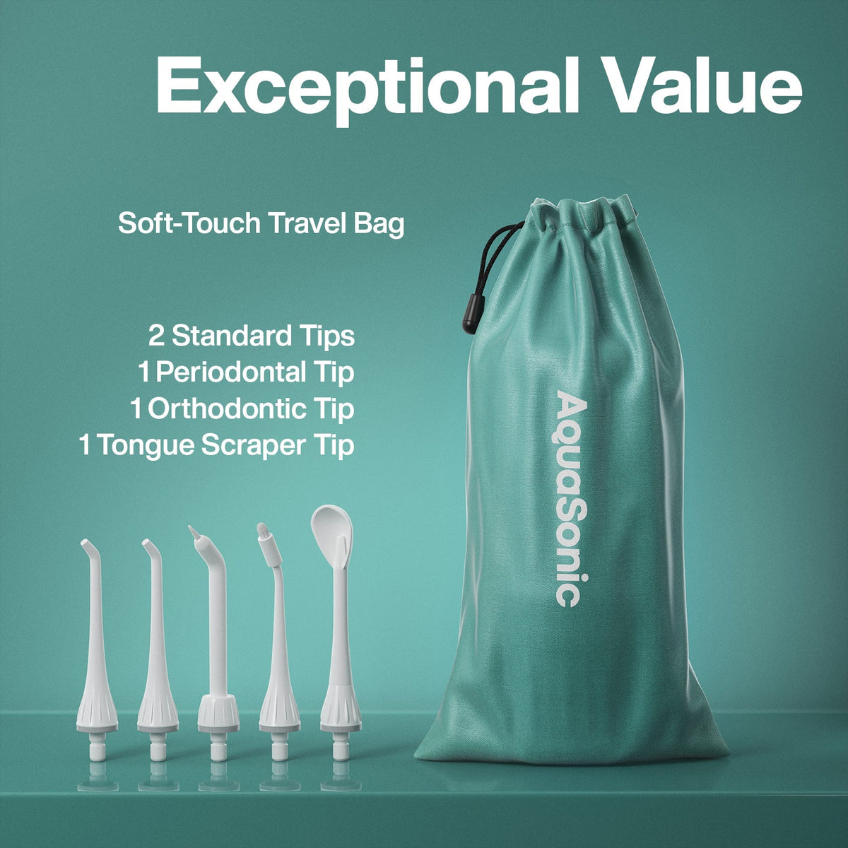 AquaSonic Pro Portable Water Flosser