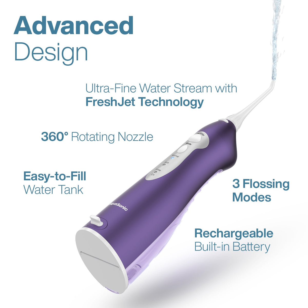 AquaSonic Pro Portable Water Flosser