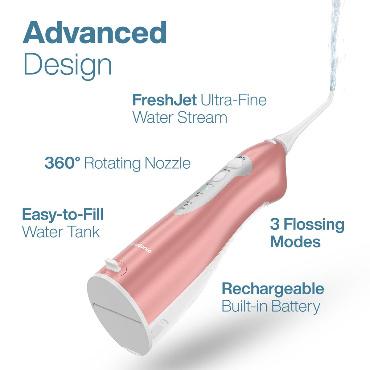 AquaSonic Pro Portable Water Flosser