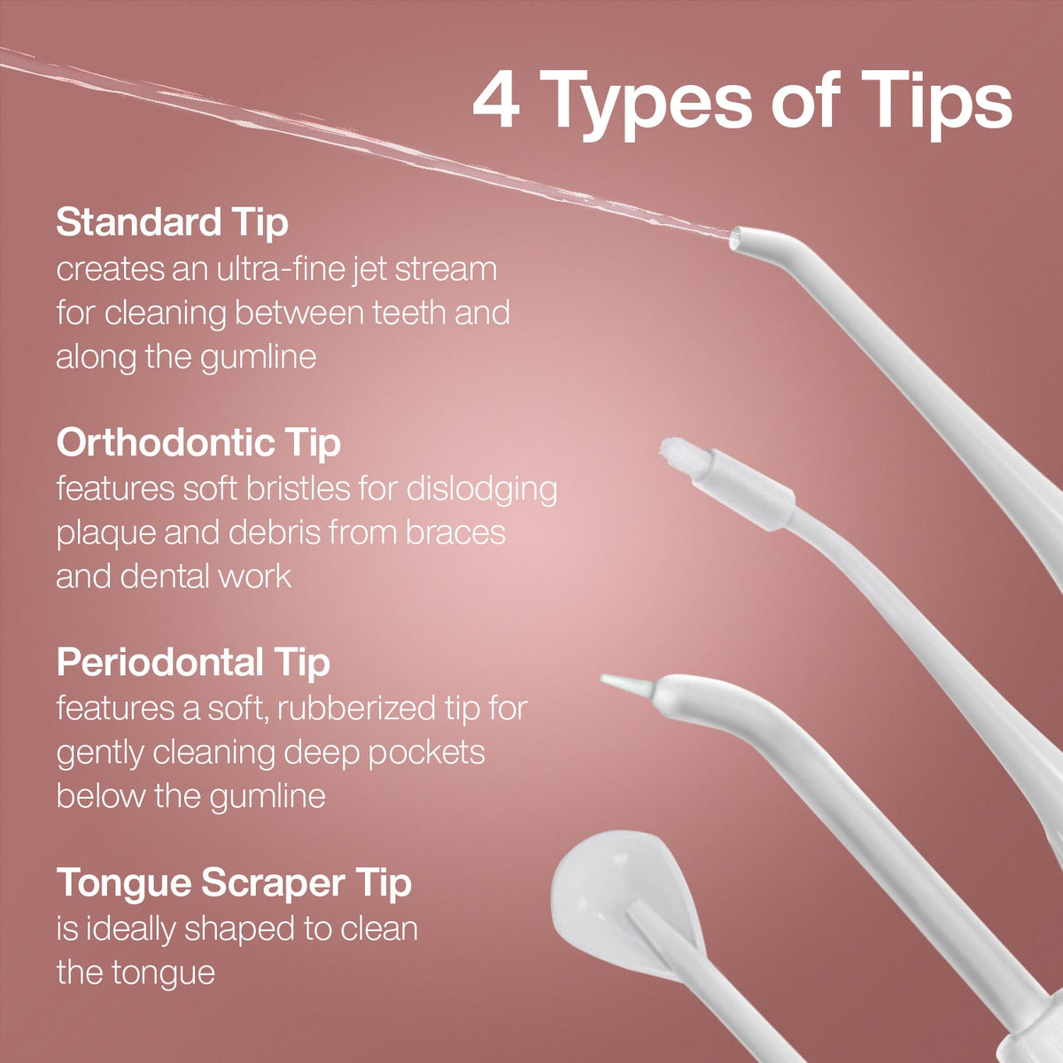 AquaSonic Pro Portable Water Flosser