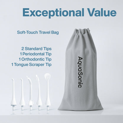 AquaSonic Pro Portable Water Flosser
