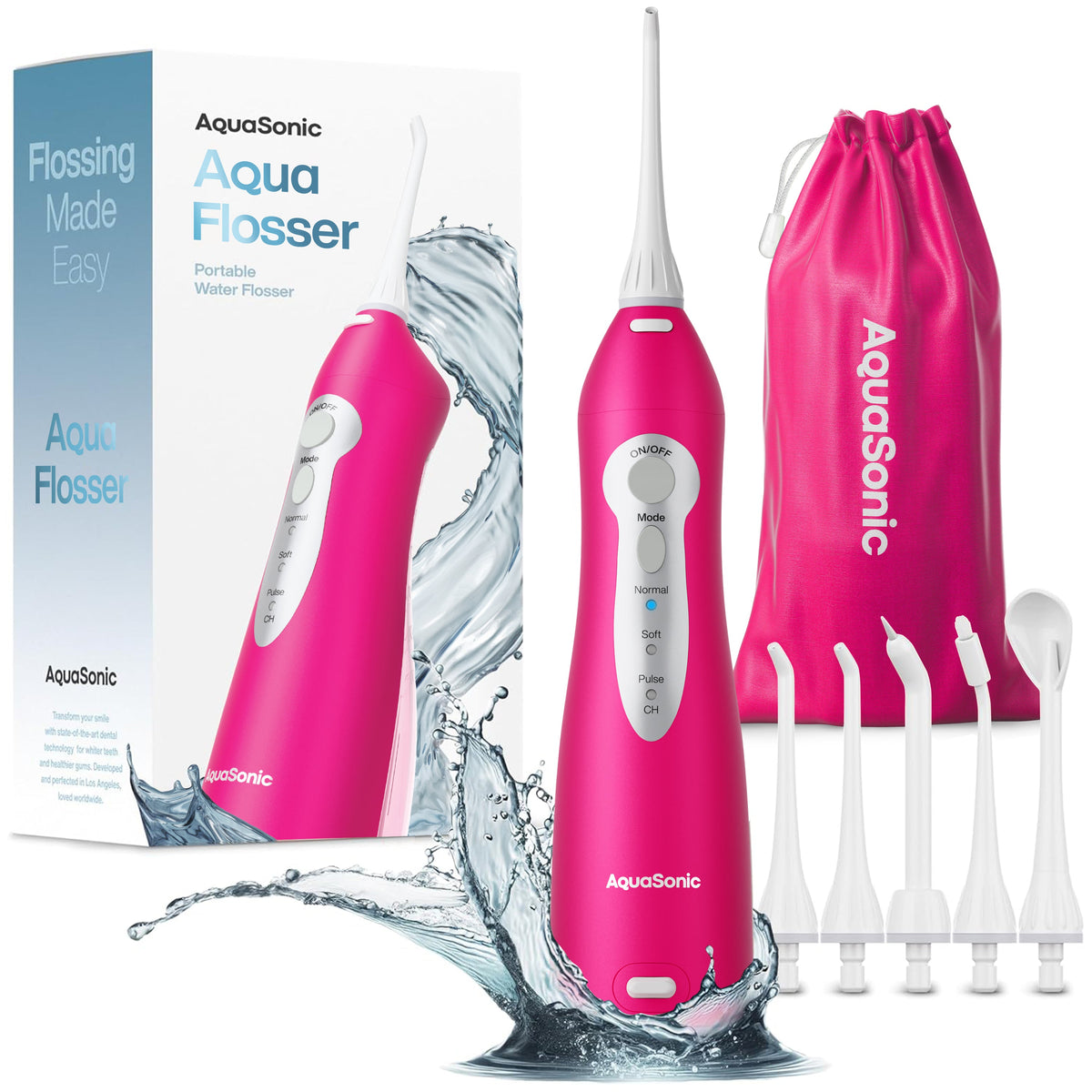 AquaSonic Pro Portable Water Flosser