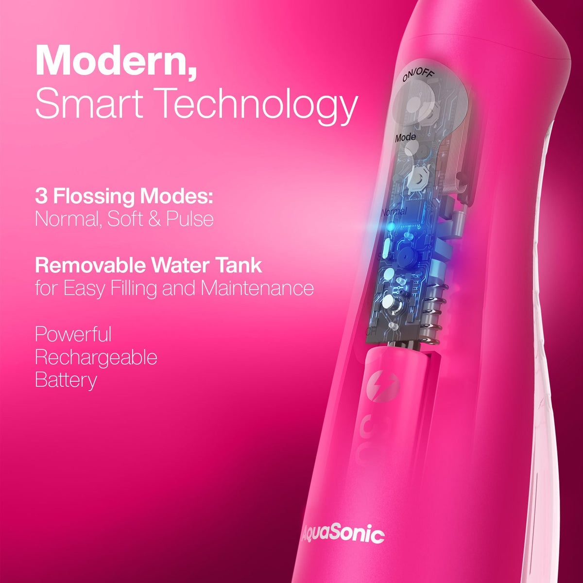 AquaSonic Pro Portable Water Flosser