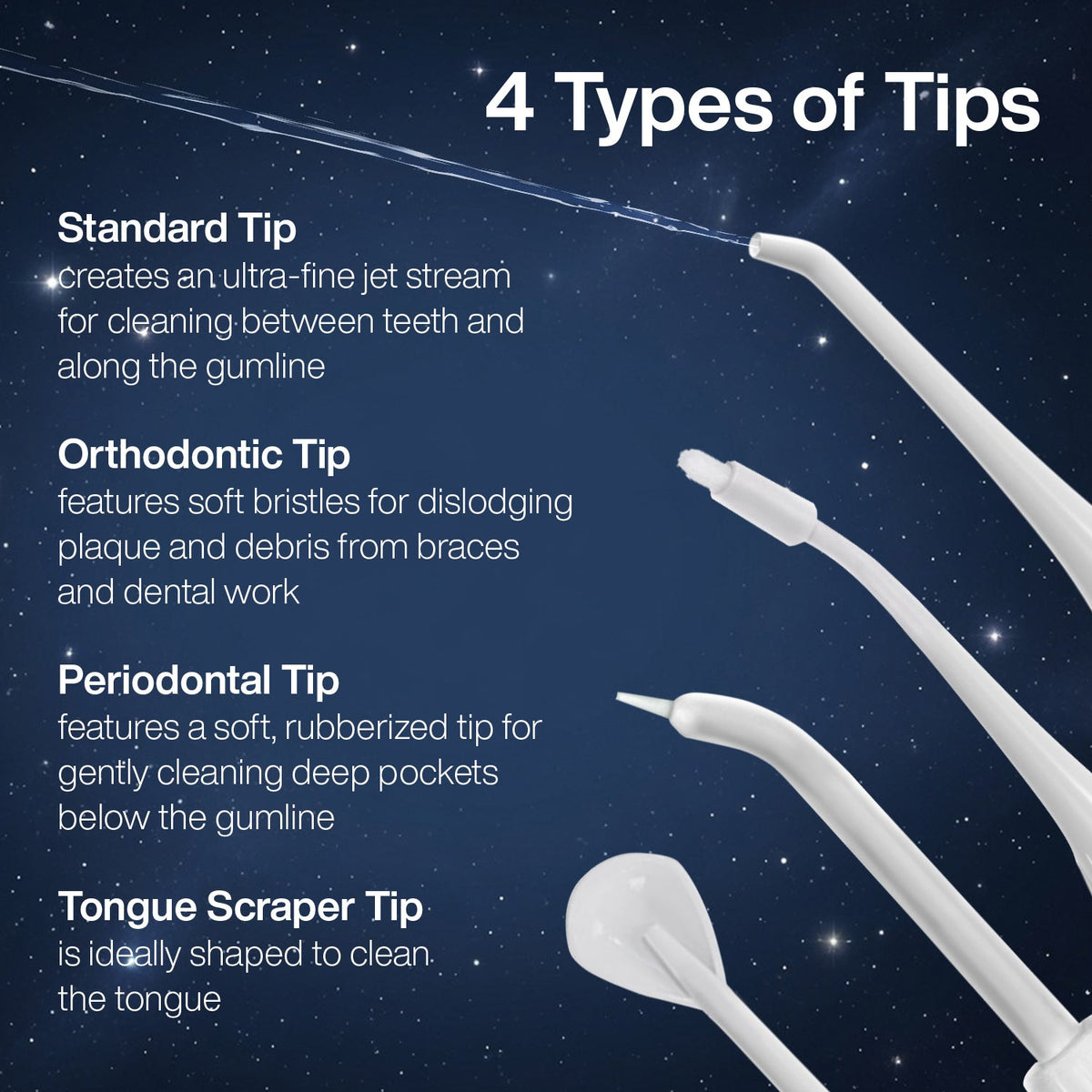 AquaSonic Pro Portable Water Flosser