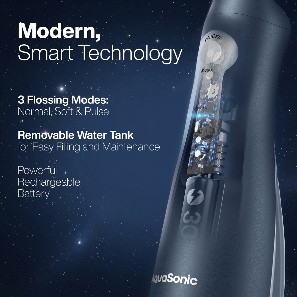 AquaSonic Pro Portable Water Flosser