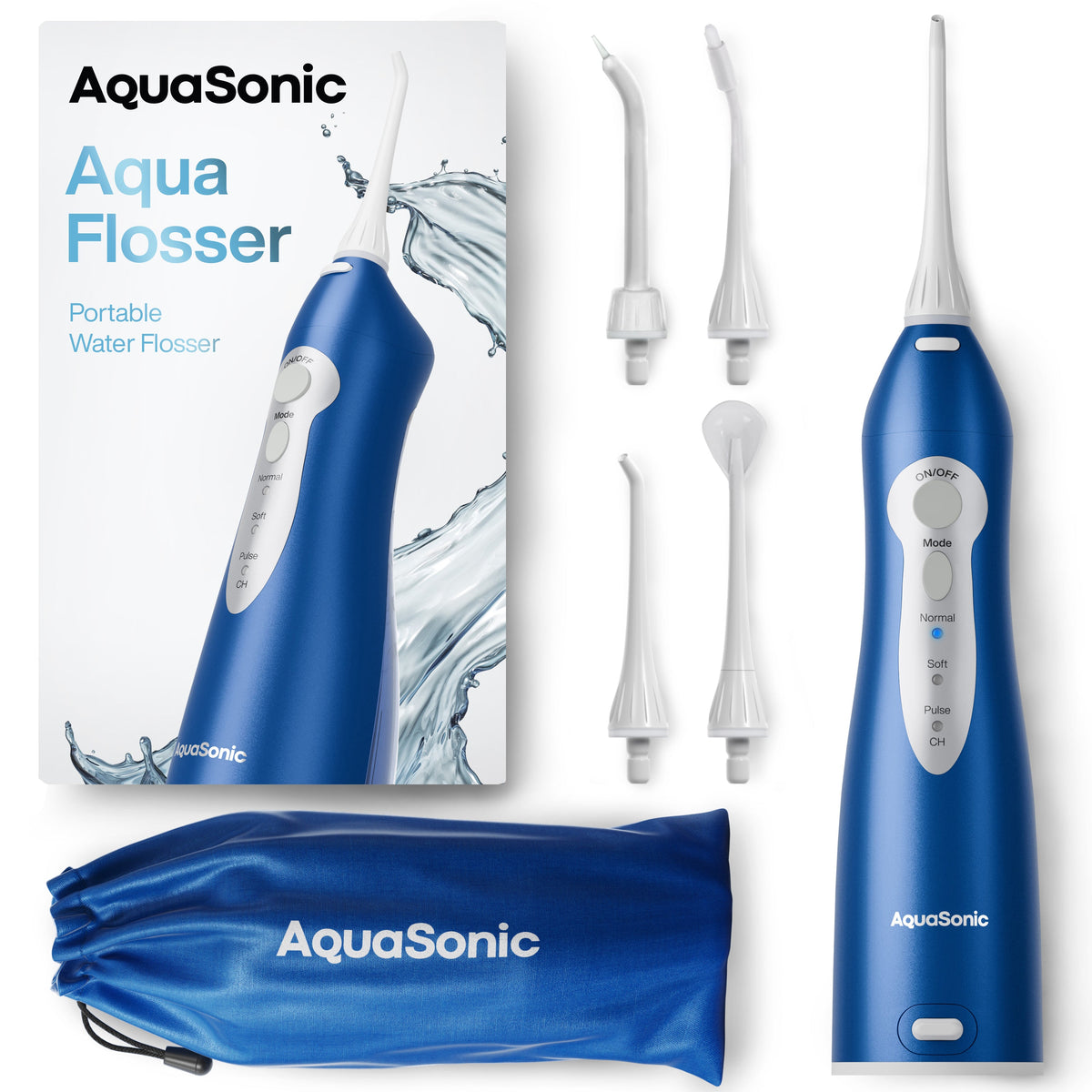 AquaSonic Pro Portable Water Flosser