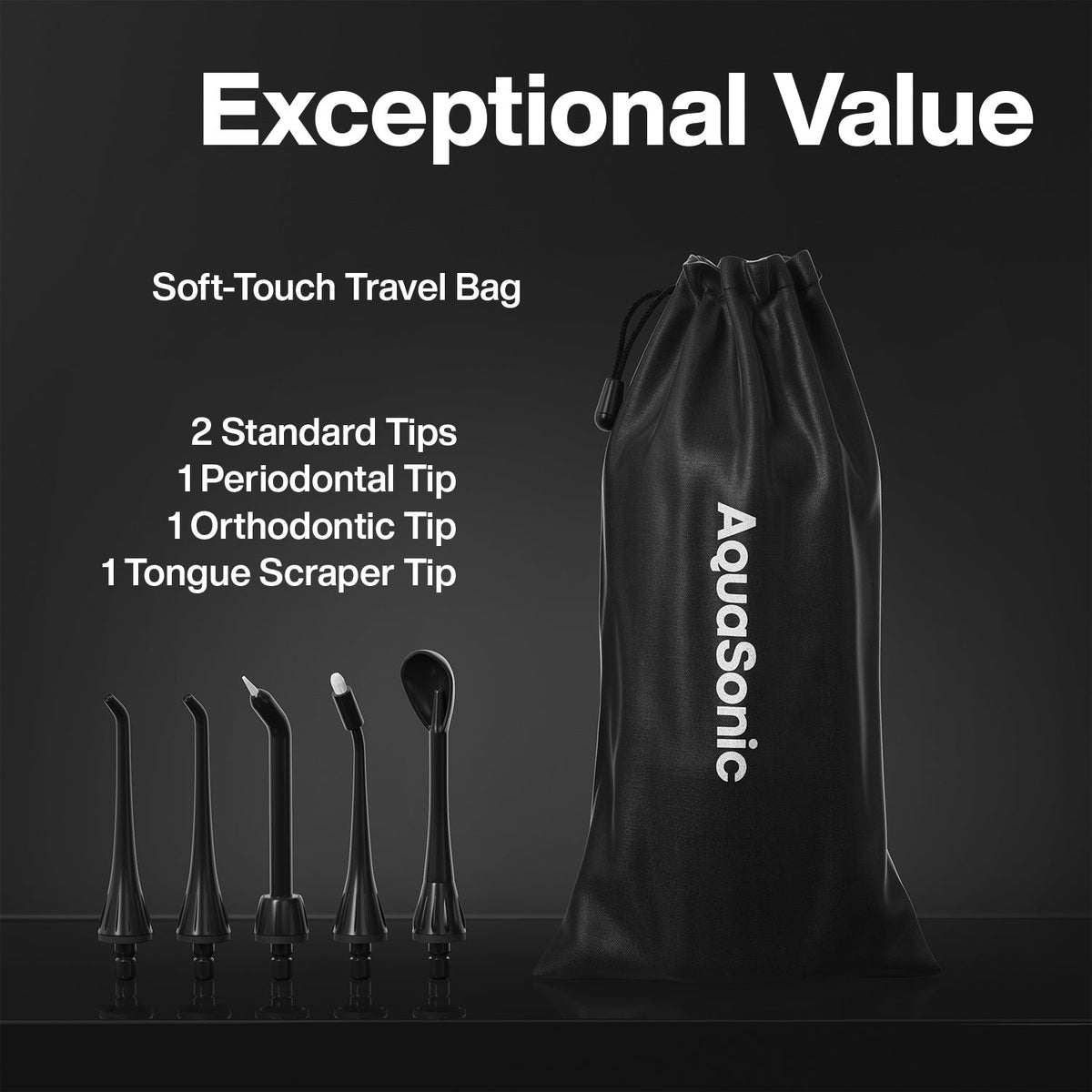 AquaSonic Pro Portable Water Flosser